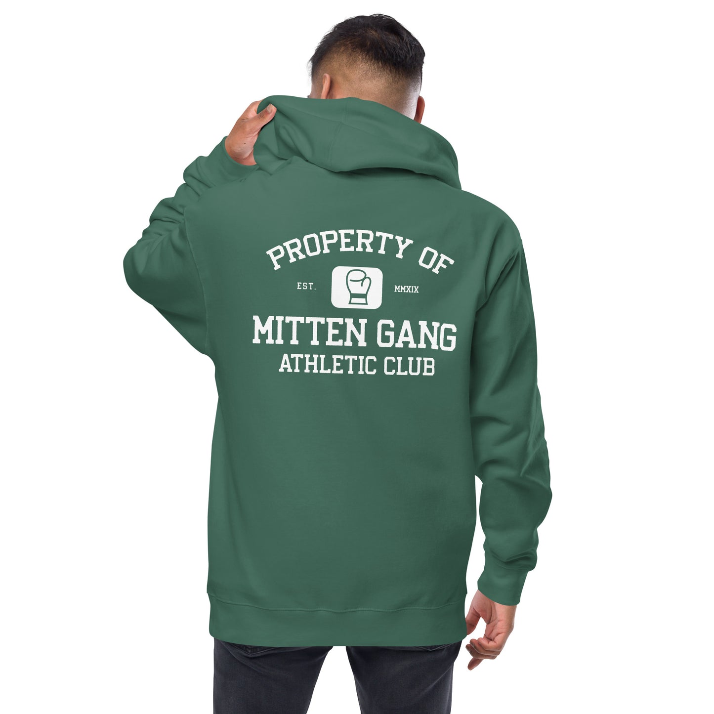 Mitten Gang Athletic Club Unisex Fleece Zip Up Hoodie