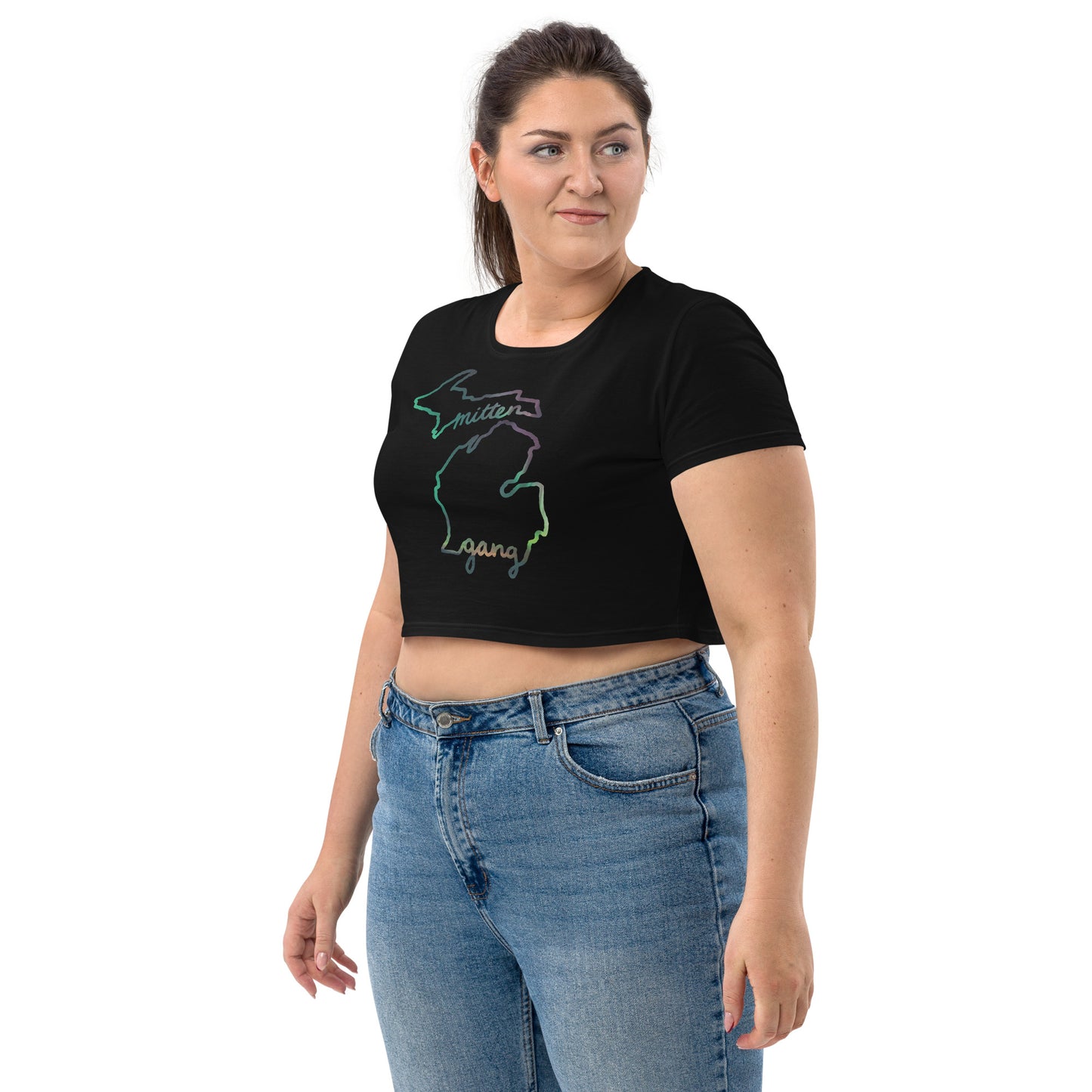 Aurora Borealis Organic Crop Top
