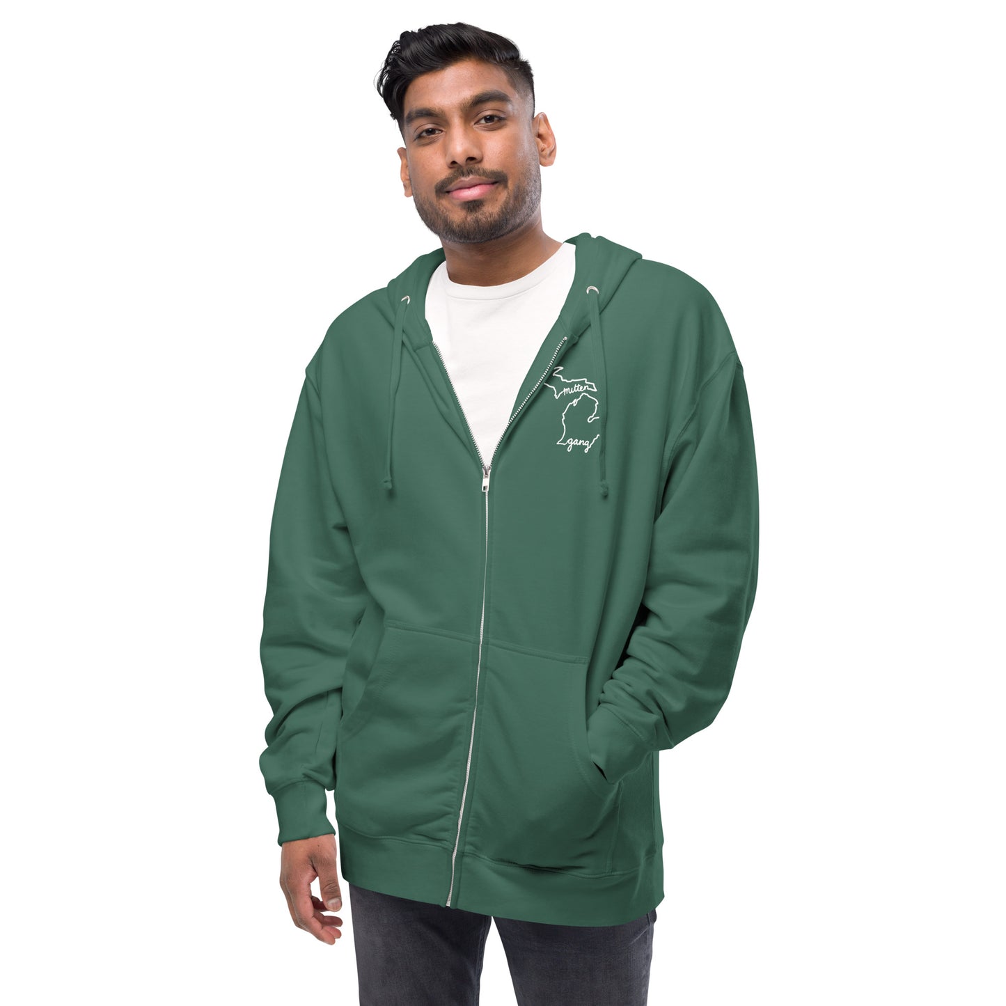 Mitten Gang Athletic Club Unisex Fleece Zip Up Hoodie