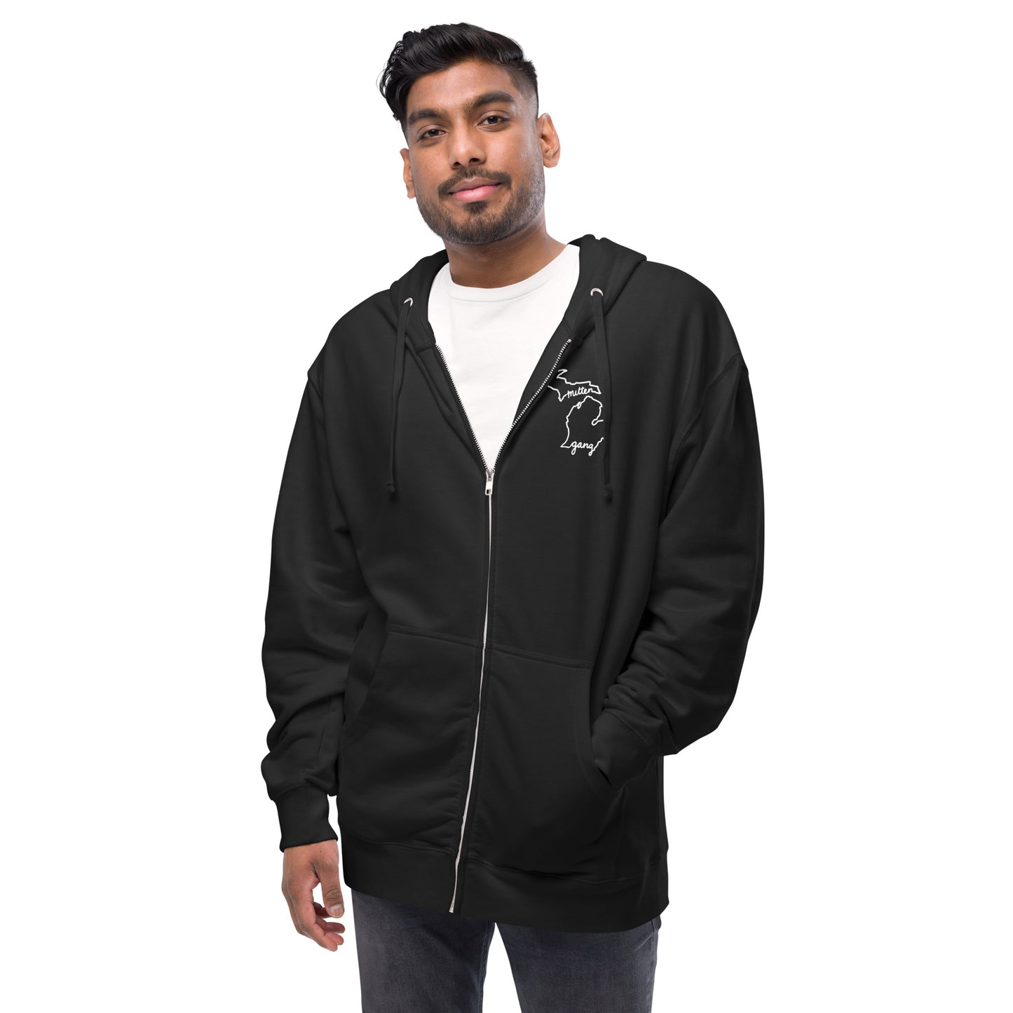 Mitten Gang Athletic Club Unisex Fleece Zip Up Hoodie