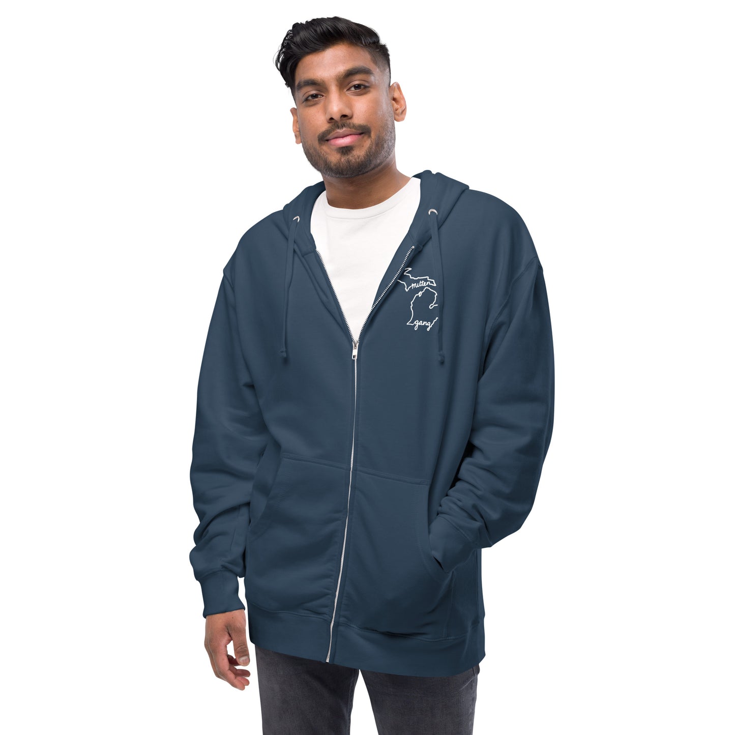 Mitten Gang Athletic Club Unisex Fleece Zip Up Hoodie