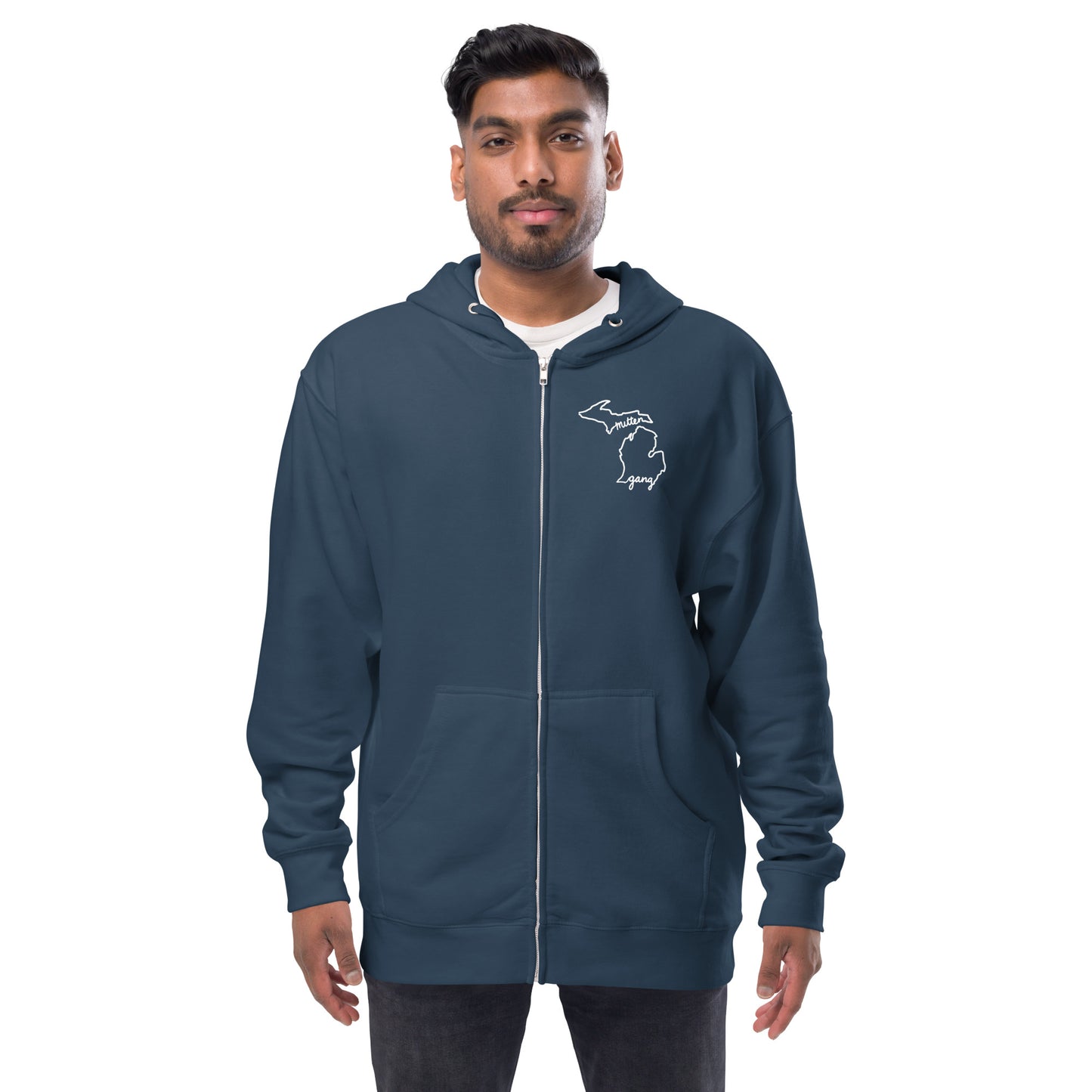 Mitten Gang Athletic Club Unisex Fleece Zip Up Hoodie