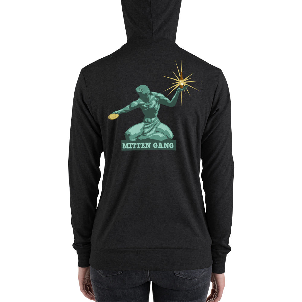 Spirit of Disc-troit Unisex Zip-Up Hoodie