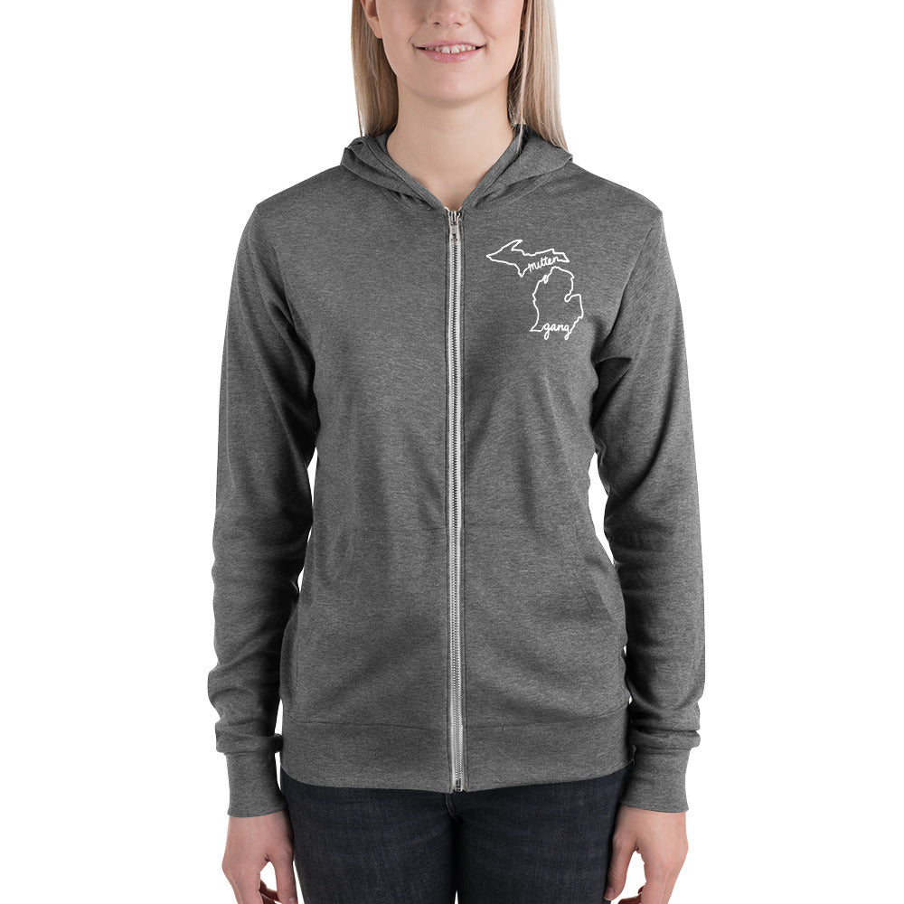 Spirit of Disc-troit Unisex Zip-Up Hoodie